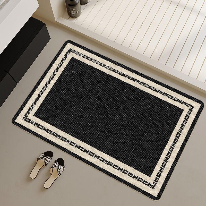 Bathroom floor mat cream wind diatom mud absorbent mat toilet door foot mat bathroom toilet quick drying non-slip carpet