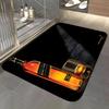 Liquor - J-Johnnie W-Walker Floor Mat Soft Flannel Entrance Door Mat Non Slip Absorbent Bathroom Bedroom Floor Rug