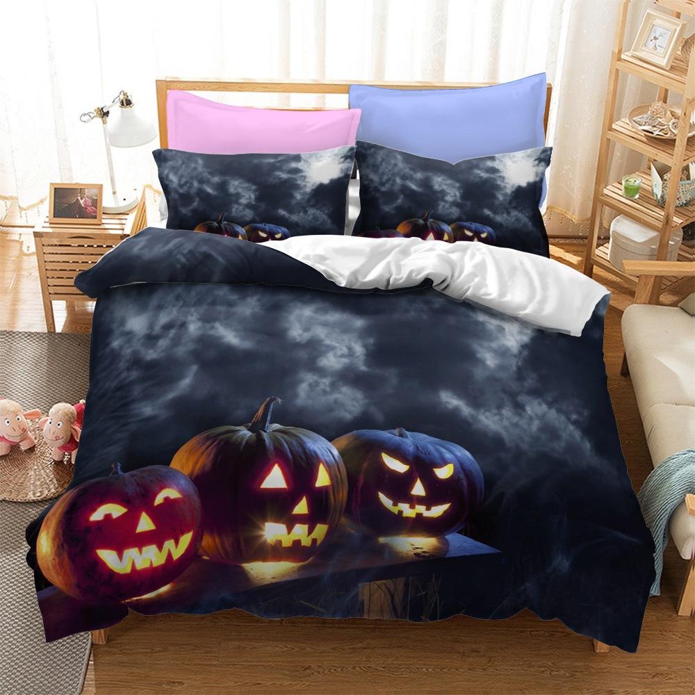 Halloween Series Bedding Three-Piece Home Textile Kit