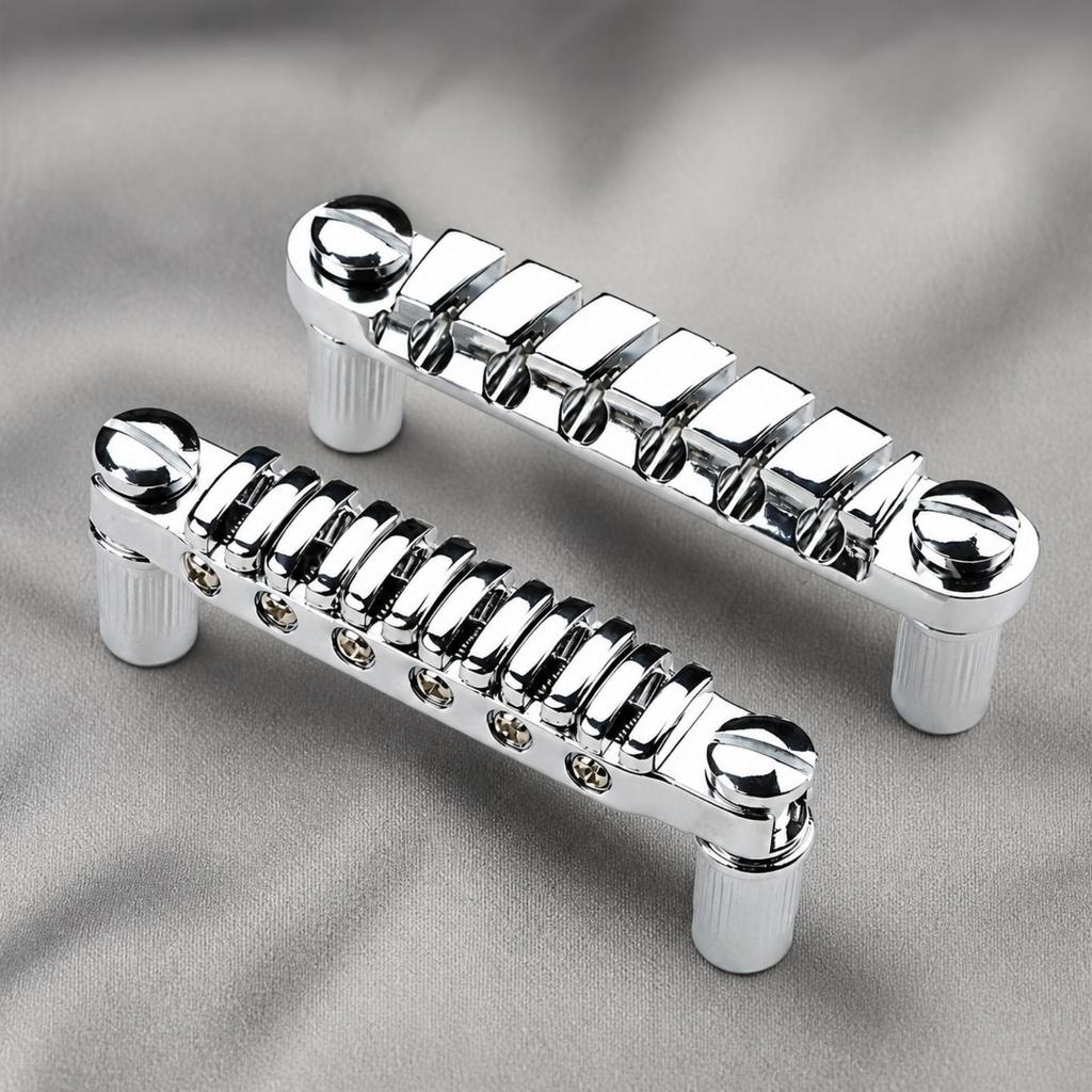 LP-Style Guitar Bridge Tuning Stability 6-String Chrome