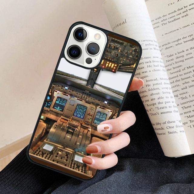 Aviation Airplane Instrument Phone Case Cover For iPhone 17 Air 16 15 14 plus 11 12 13 pro max coque Shell Fundas