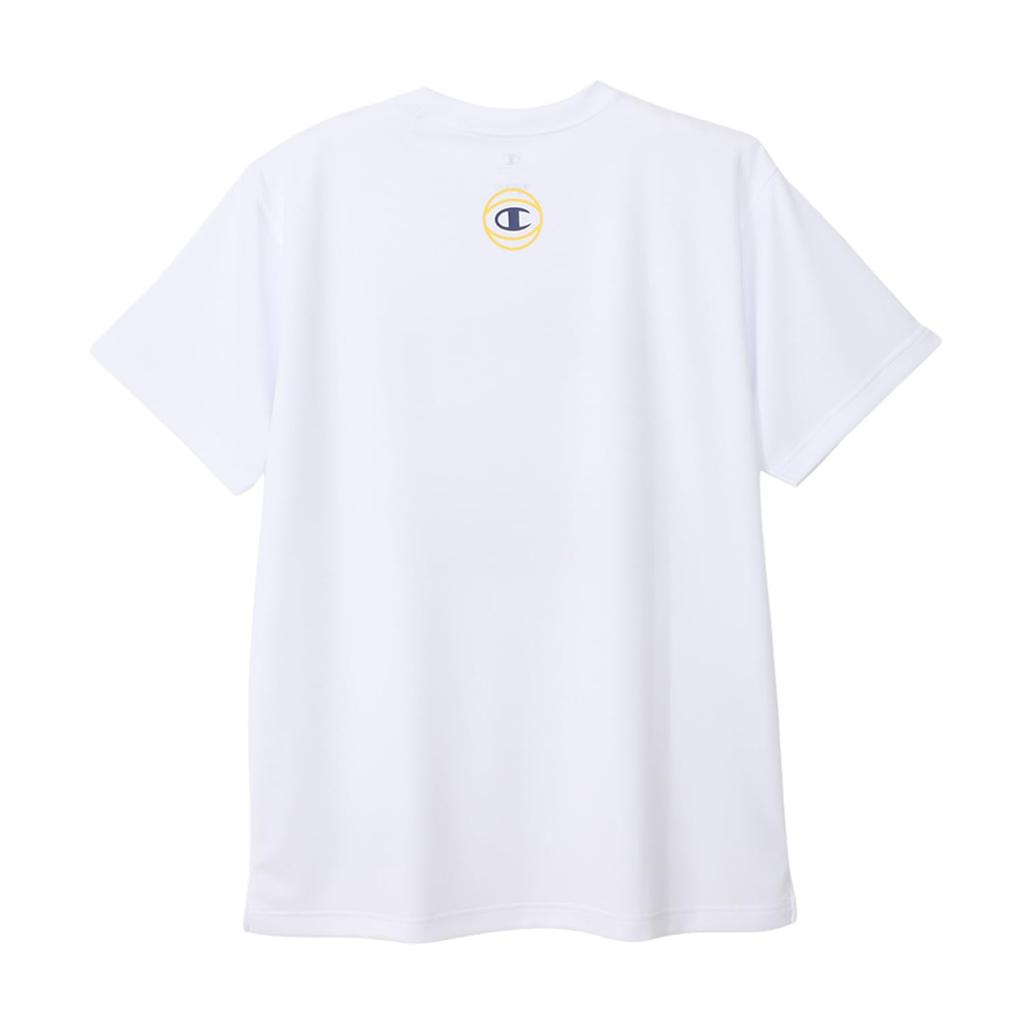 Champion Short Sleeve Basketball with a DRYSAVER Graphic Logo Men's T-Shirt, White, Print, C3-YB355