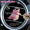 2D Flat Pig Car Vent Clip Decorative Diffuser (fragrance Not Included), Car Interior Decoration, Aromatherapy Clip, Ideal for Holiday Gifts