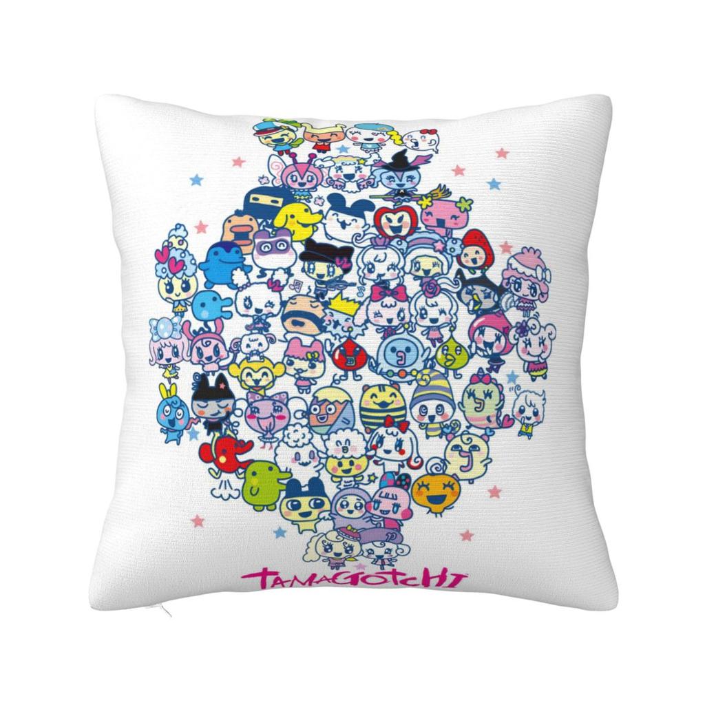 Japan Kuchipatchis Pillow Cover Funny Mametchi Cushion Cover Soft Custom Pillow Case Kawaii Pillowcases For Sofa Car Home Decor