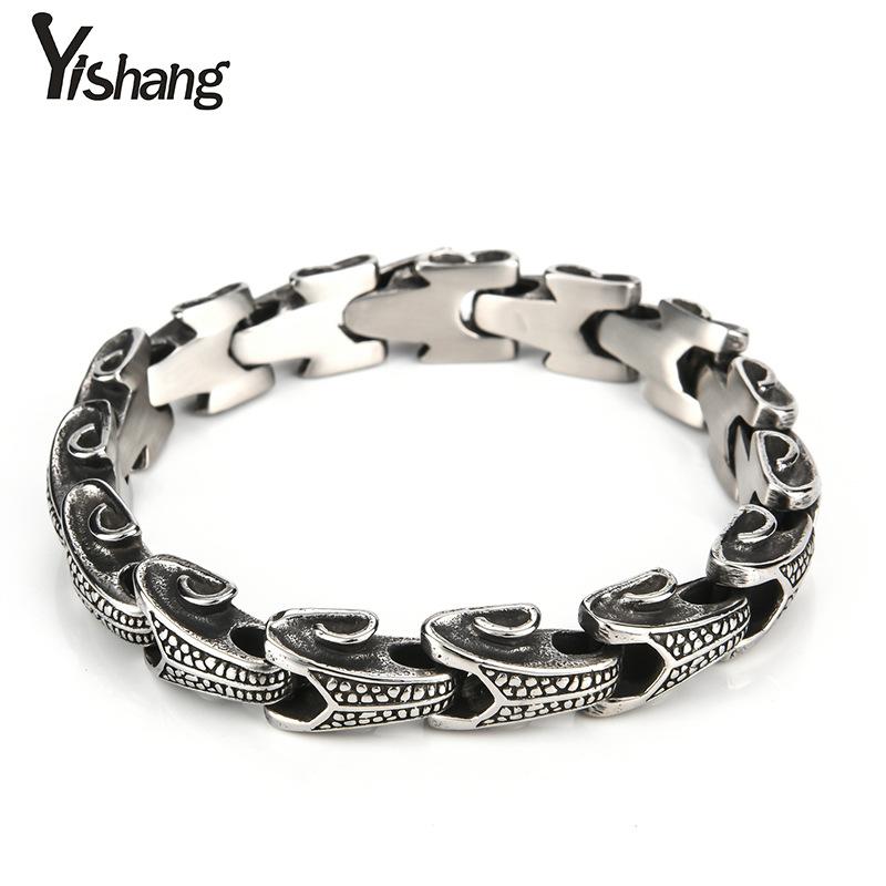 Stainless Steel Jewelry Trend Alternative Personality Men's Keel Stainless Steel Bracelet Titanium Steel Jewelry
