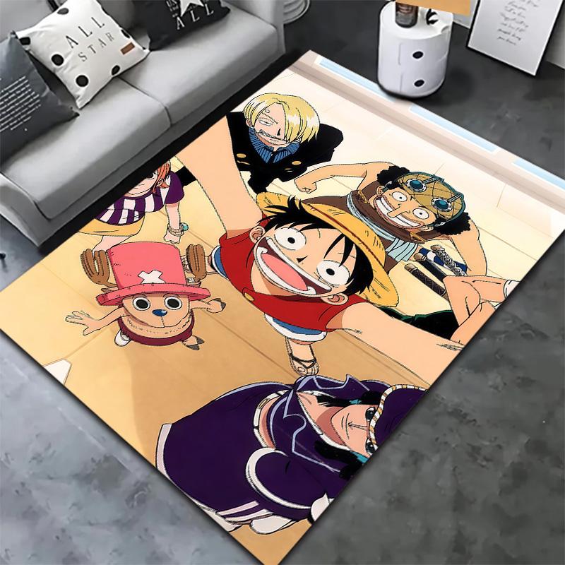 One Piece Monkey D Luffy Carpet Rug For Living Room Bedroom Home Sofa Decoration Kids Play Nonslip Floor Mat