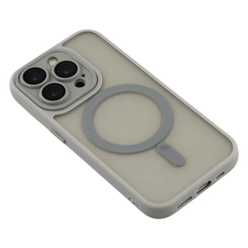 For iPhone 12 Pro Max 6.7 Inch Case Compatible with MagSafe WANLONFENG QB Series PC TPU Phone Cover with Screen Film