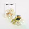 2pcs Shirt Button Covers Floral Buttons Seamless Sewing Clip Decorative Shirts Dresses Fashion Button Clips Clothing Accessory