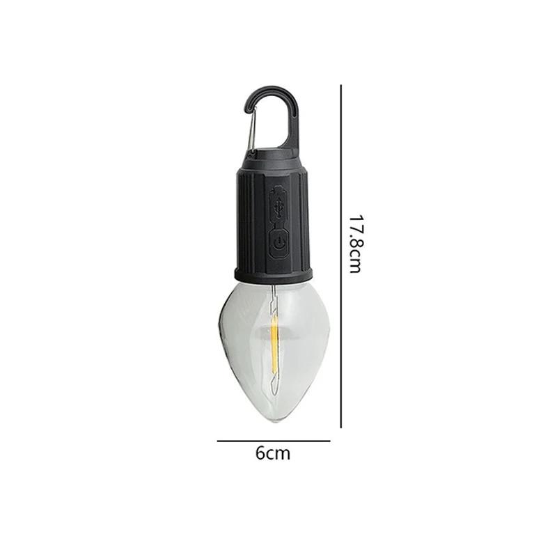 Outdoor USB Rechargeable LED Lamp Bulbs High Brightness Emergency Light Hook Up Camping Fishing Portable Lantern Night Lights