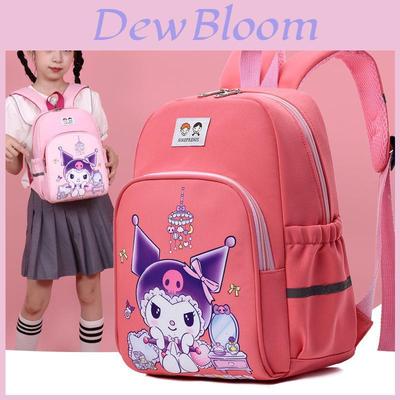 Adorable Cartoon Print Kids Backpack Lightweight Nylon With Comfy Arched Straps For Boys And Girls