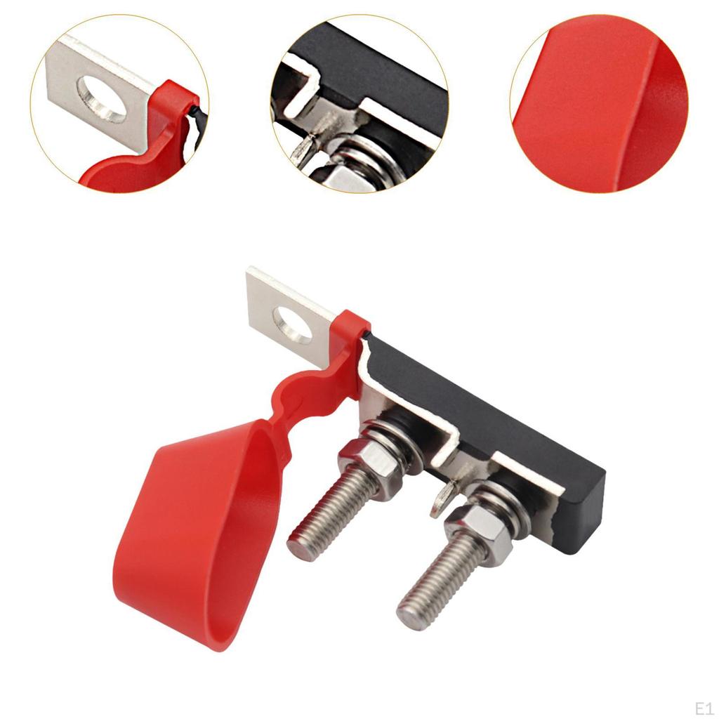 Double Terminal Fuse Block 30-500A High Performance Premium Easy To Install 58V Compact Mount for