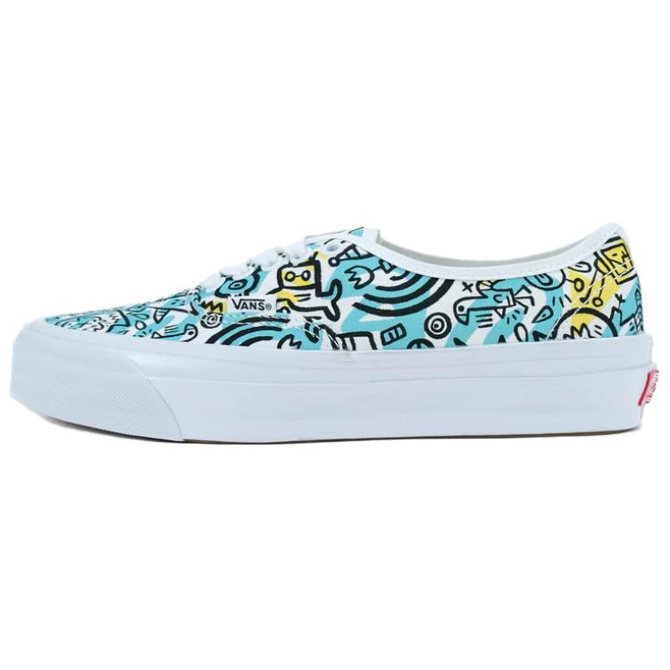 Vans Val Surf X Brady Smith X  Premium LX Authentic 44 Soft Comfortable Durable Low-Top Skate Shoes Unisex Sneakers Blue Yellow VN0011BE410