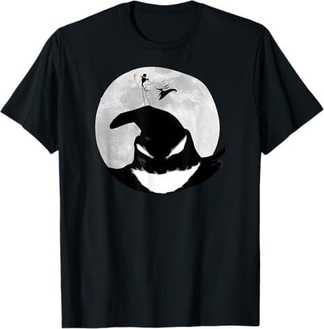The Nightmare Before Christmas Oogie Boogie Moon Black TShirt S