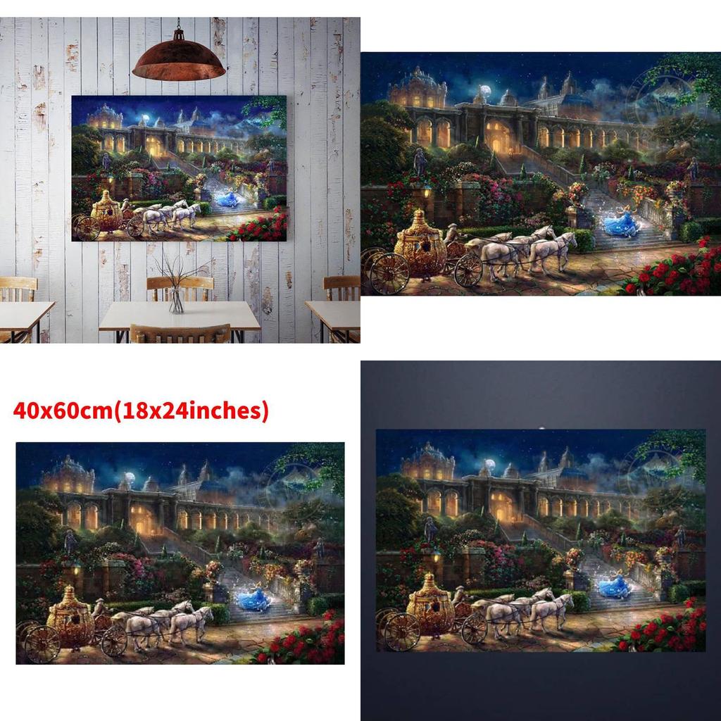 Meerjungfrauen-Prinzessin Leinwand Wandkunst Modernes Märchen Kinderzimmer Dekor Malerei