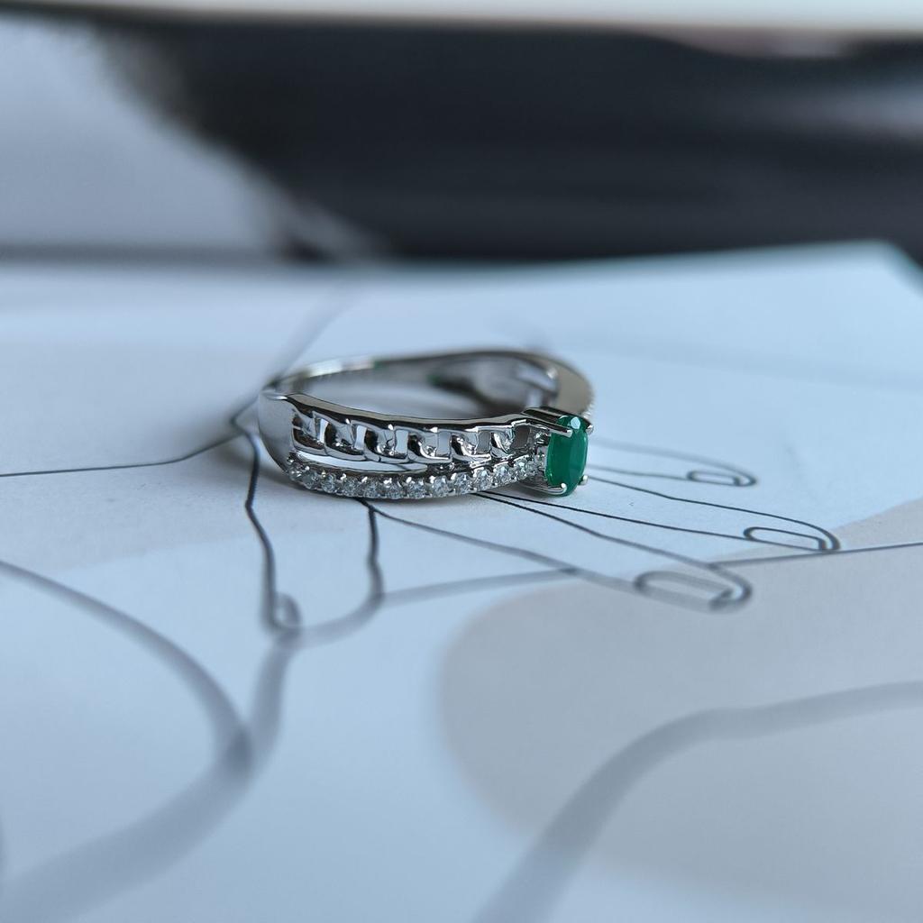 Silver Ring with Natural Agate 0.577ct, Item Weight 2.54 Gr (2189527)