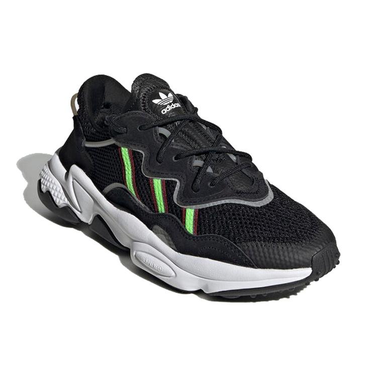 (WMNS) Adidas Ozweego 'Black Solar Green' Women's EF0158