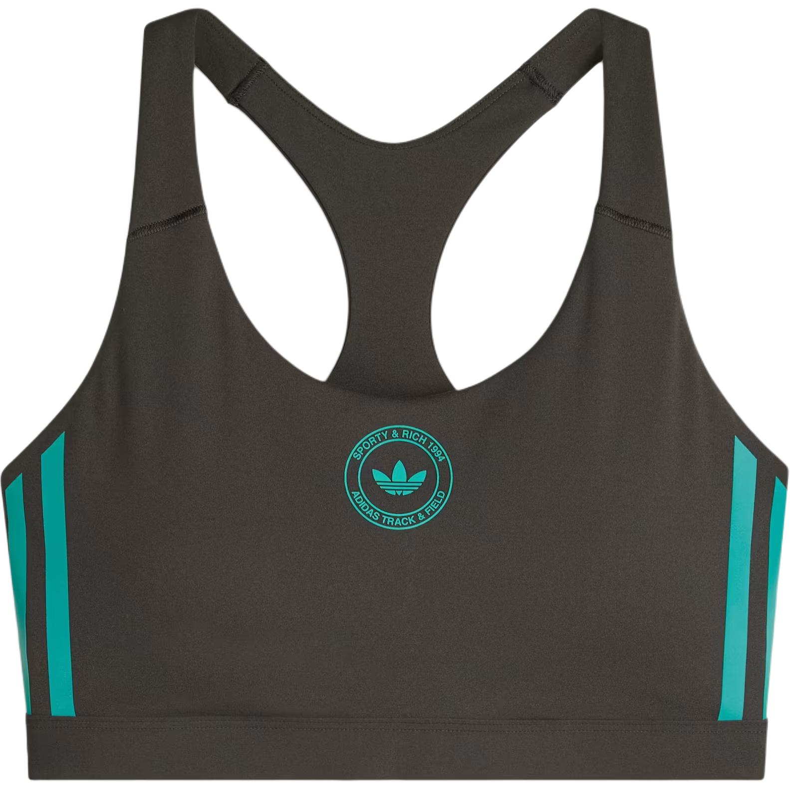 Adidas Originals Racerback Logo Cropped Sports Bra KA0710 L