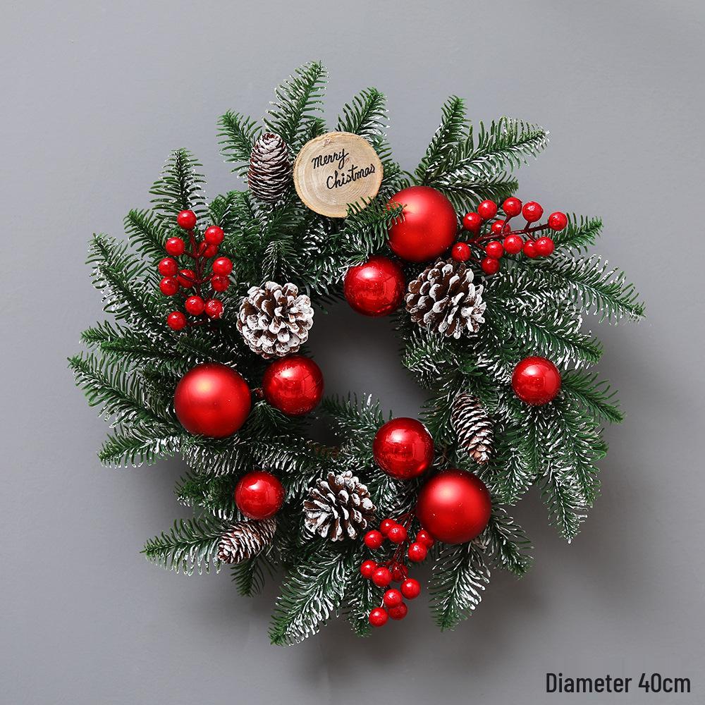 Slavnostní parohový dveřní a nástěnný věnec pro vánoční dekorace