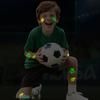 Luminous football tattoo sticker World Cup club event fan carnival party temporary face sticker
