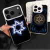 David Jewish Star Symbol Shockproof Phone Case for iPhone 17 Air 16 16E 15 Pro Max 14 Plus 13 Mini 12 Back Cover Anti Fall Funda