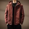 Men's High-End Quilted Windbreaker: 2025 Hooded Padded Workwear Jacket for Autumn/Winter
