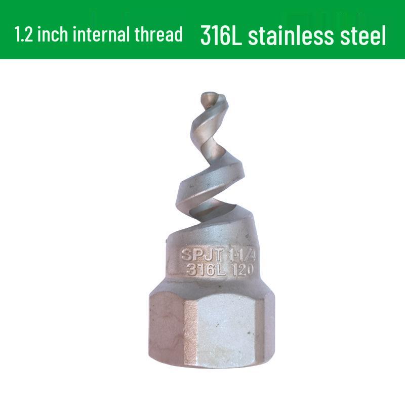 Stainless Steel Anti-Clog Spiral Spray Nozzle for Cooling Tower & Fire Protection
