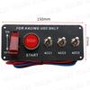Racing Switch Carbon Fiber Push Start Toggle Universal Fit Panel, Look, Switch,