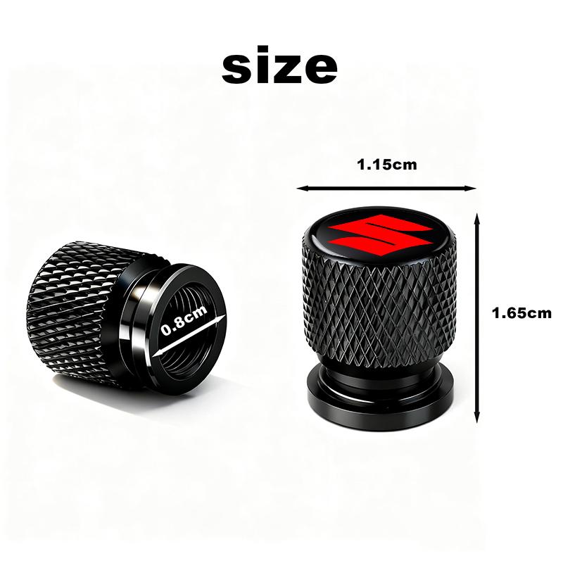 Car Wheel Tire Valve Caps Tyre Stem Covers Airdust Waterproof for Suzuki Swift Jimny Grand Vitara SX4 Samurai Spacia Liana Car