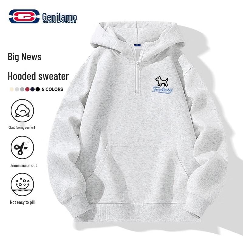 

GENIOLAMODE Men s Heavyweight Loose Fit Hooded Sweatshirt M