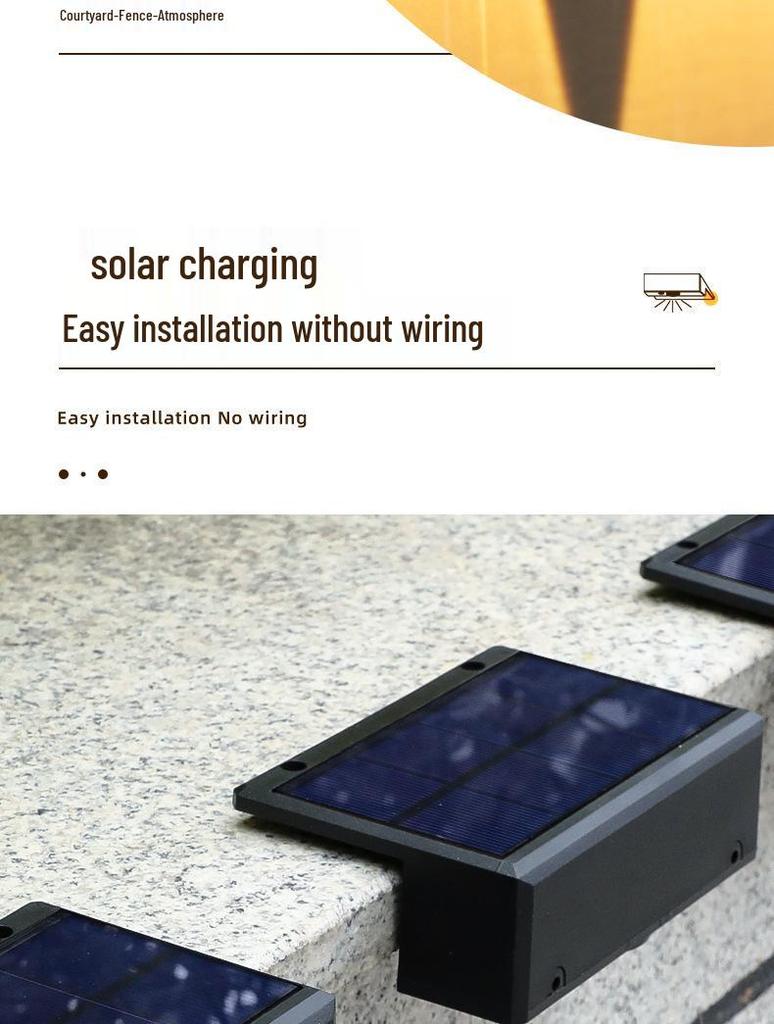 Solar Garden Spotlights: Outdoor Waterproof Decorative Lights, Automatically Illuminate at Dusk for Wall, Balcony, or Atmosphere Design.