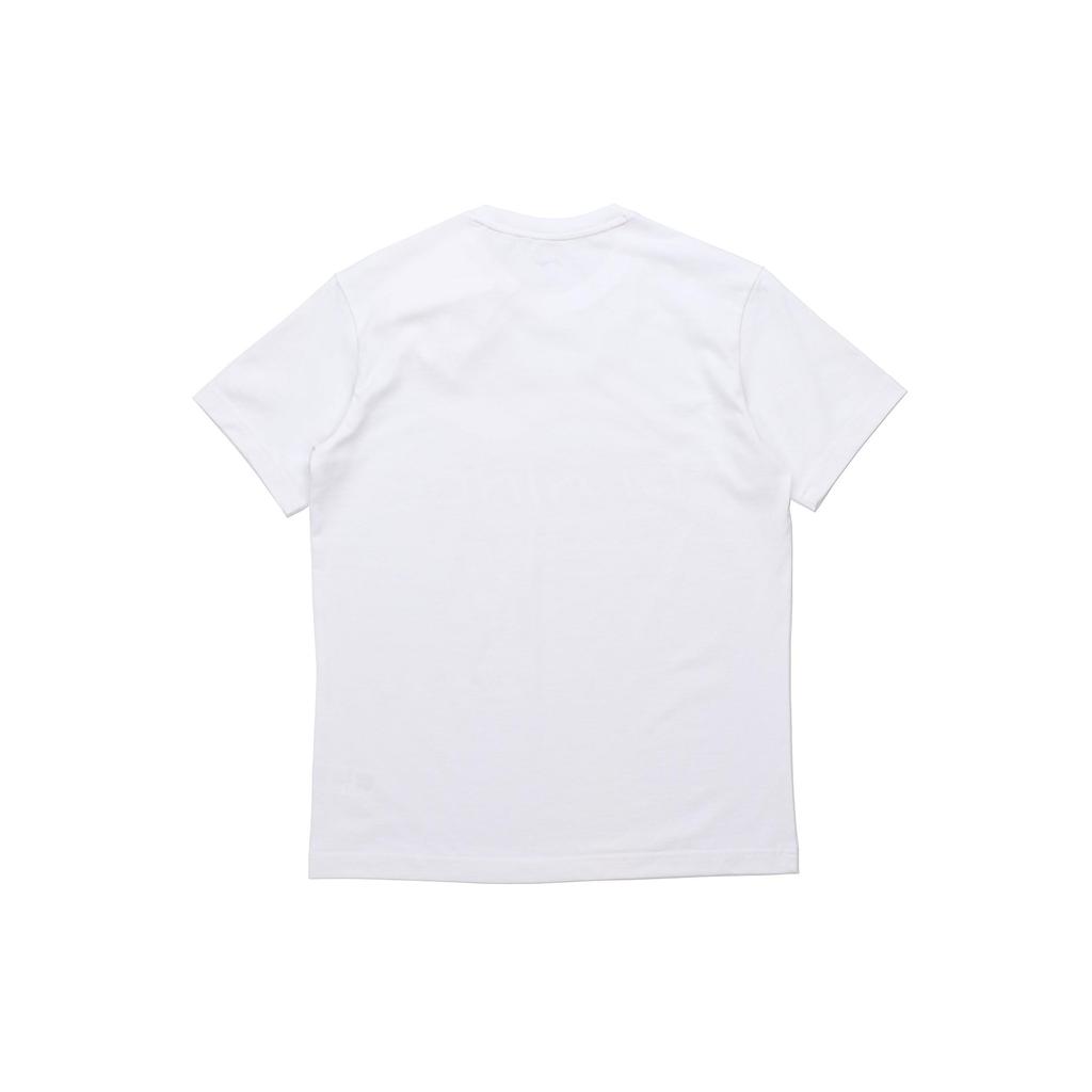 Li Ning T Shirts Men's White Crew Neck Moderate Straight Fit AHSP495-7