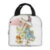 Sarah Kay Swing Girl Cartoon Insulated Lunch Bag for Women Kids Leakproof Food Boxes Thermal Lunch Box Tote