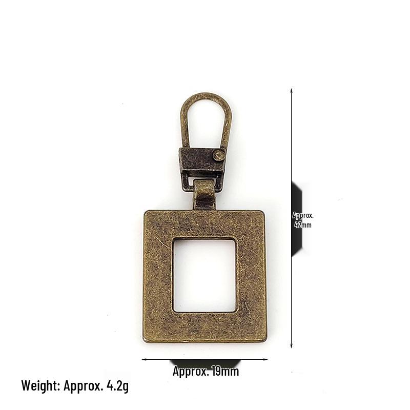 Detachable Metal Zipper Pull Tab Accessory for Bags, Shoes, and Clothes Repair