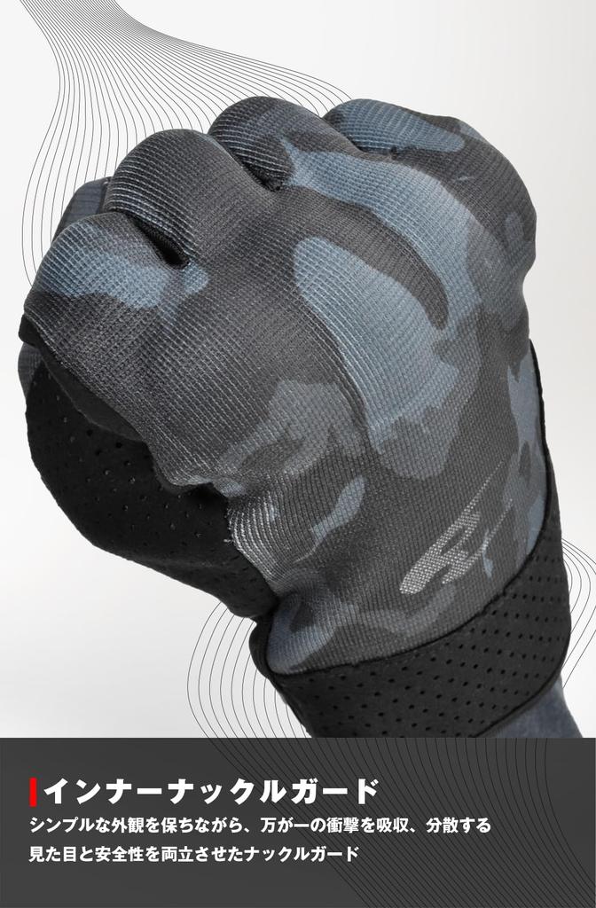 Komine Motorcycle Protective Riding Mesh Plaid Size Mesh Suitable for and Autumn Gloves, Gloves, Black, S, GK-233 1231, Material, Spring, Summer,