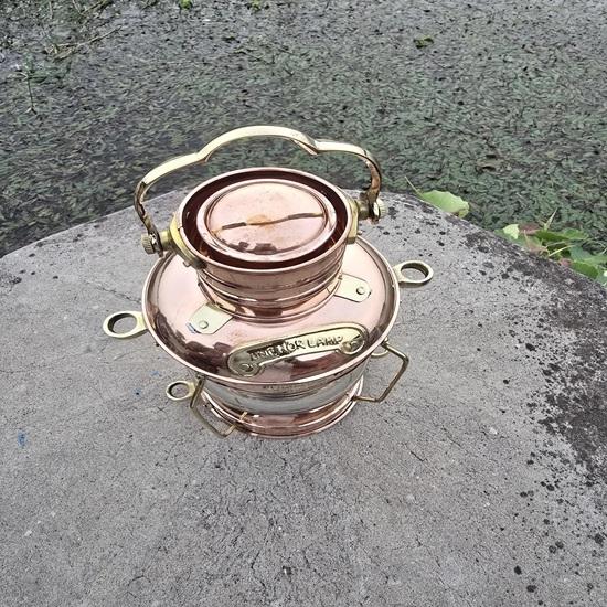 Handmade Copper Brass Ship Lantern Nautical Oil Lamp 35.56 Cm Christmas Festive Gifts Housewarming Home Office Decor Weddin G Anniversary Gift