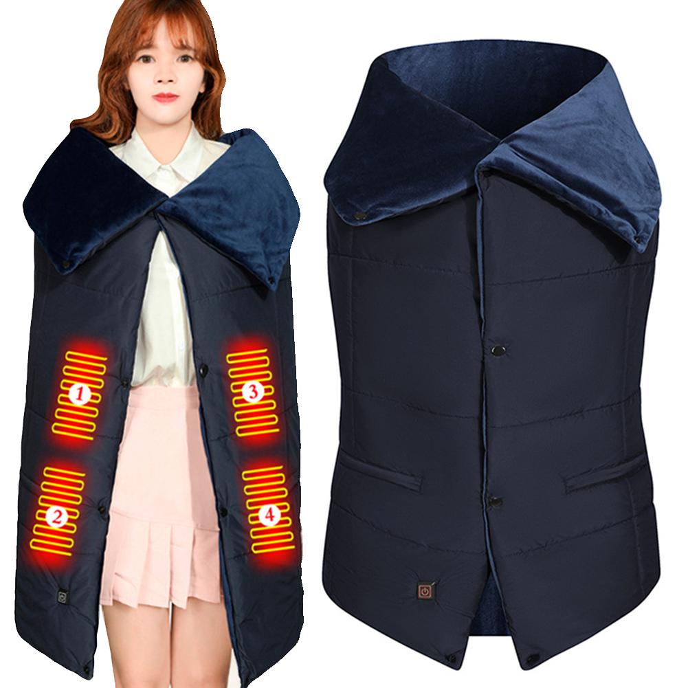 

Wearable USB Heated Blanket Shawl 3 Heating Levels Heated Shawl Portable Body Warmer Blanket for Home Office China Mainland