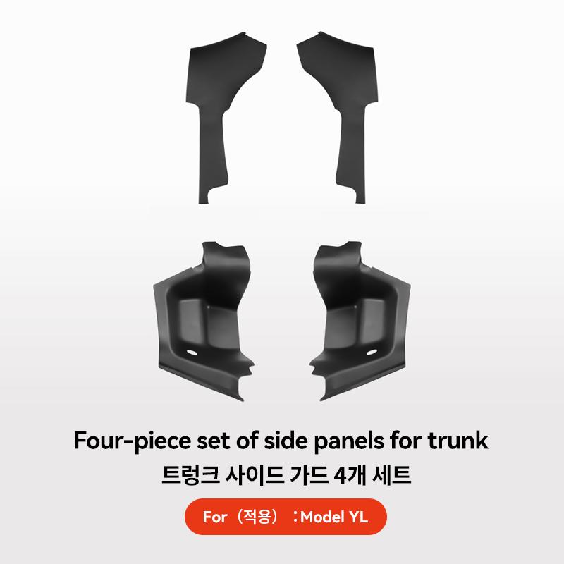 YZ for Tesla Model Y/YL Juniper 2026 Rear Trunk Side Anti-Kick Pad Full Coverage Protection Kit Car Anti-dirty Pad Accessories