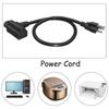 Portable Sturdy Professional Equipment Power Cable NEMA 5 15P to C13 and 5 15R Paralleled Connection Casual Use
