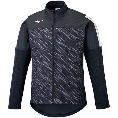 Mizuno Vêtement de Football Hybride Polaire Temps Froid Taille Japonaise XL à Taille Japonaise Chemise, Stretch, P2MC0520, Noir, (équivalent XL)