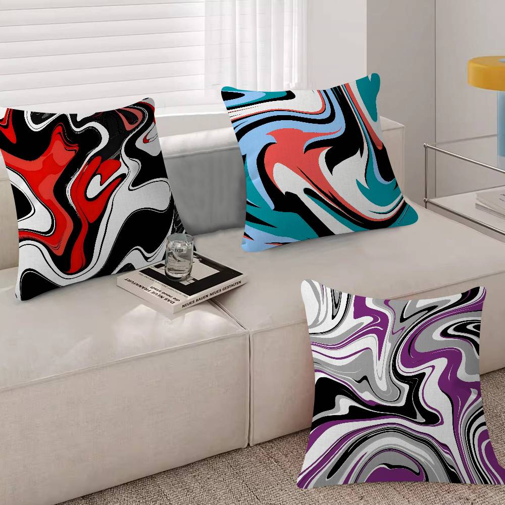 1PC Strata Liquid Pillow Anime Pillow Sofa Bed Head Pillow Cover Cushion Cover Fashion