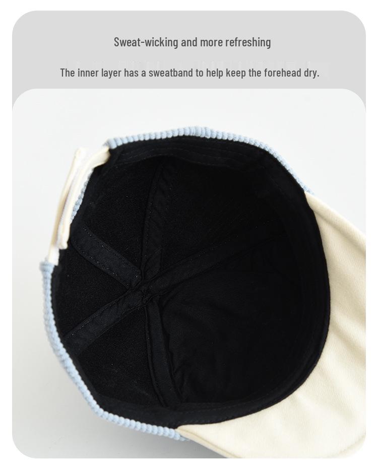 Children's Warm Cartoon Bear Duckbill Baseball Cap with Pom-Pom