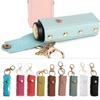 Portable Lipstick Bag Wallet Keychain Mini Storage Bag for Women Solid Color Lipsticks Protective Cover Backpack Decor