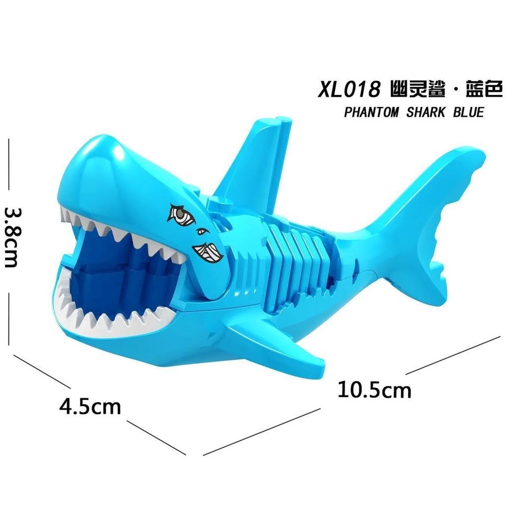 Big Shark Dwarf Boar Horned Sheep Mount Animal Armor Accessories Weapons Medieval Knight Figures Building Blocks Children Toys