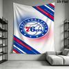 Philadelphia 76Ers Logo Wallpaper Threepiece Set 1 Duvet Cover 2 Pillowcase Without Core Soft And Comfortable Duvet Cover And Pillowcase
