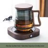 OLOEY Glass Tea Infuser Bottle Set with Walnut Coaster