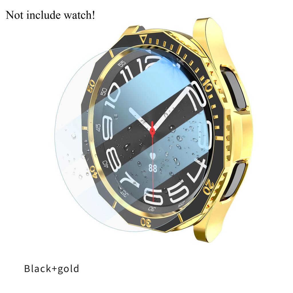 3 In 1 Case+Bezel Ring+Glass Film For Samsung Galaxy Watch 6 Classic 47MM 43MM Screen Protector Galaxy Watch 6 Classic Bumper