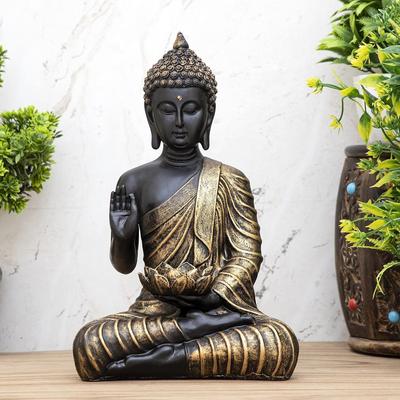 New Sitting Buddha Statue Showpiece Idol Home Decor Items for Living Room