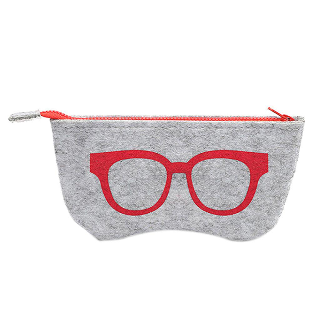 Чехол-сумка-пенал на молнии для очков солнцезащитных Органайзер Хранение Защитный Фетровая ткань ch