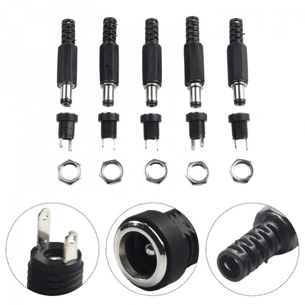 DC 12V Adapter DC Power Connector DC Bus Male & Female Power Outlet