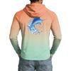 Men's UPF50+ Sun Protection Hoodie Lightweight Stretch Long Sleeve Outdoor Fishing Running Sports Shirt with Hood